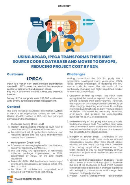 Case study: modernizing both code and database on IBM i