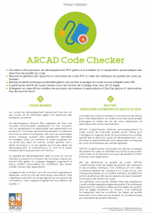 Datasheet - ARCAD CodeChecker