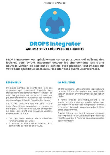 Automatisez la réception de logiciels avec DROPS Integrator