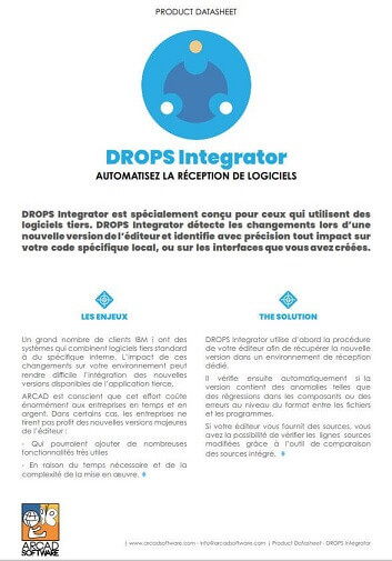 Automatisez la réception de logiciels avec DROPS Integrator