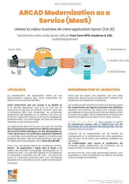 banner-datasheet-arcad-maas-fr Service de modernisation d'application IBM i - Datasheet