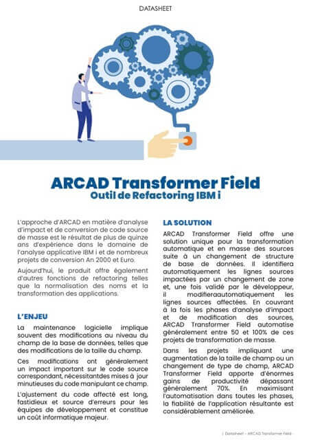 ARCAD TRansformer Field Datasheet