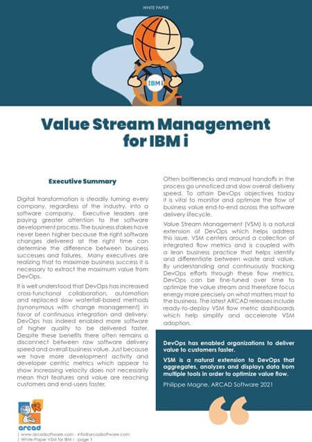 Mock up Value Stream Management White Paper