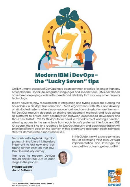 Guide Modern IBM i DevOps "The Lucky Seven" Tips