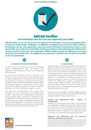 ARCAD Verifier datasheet