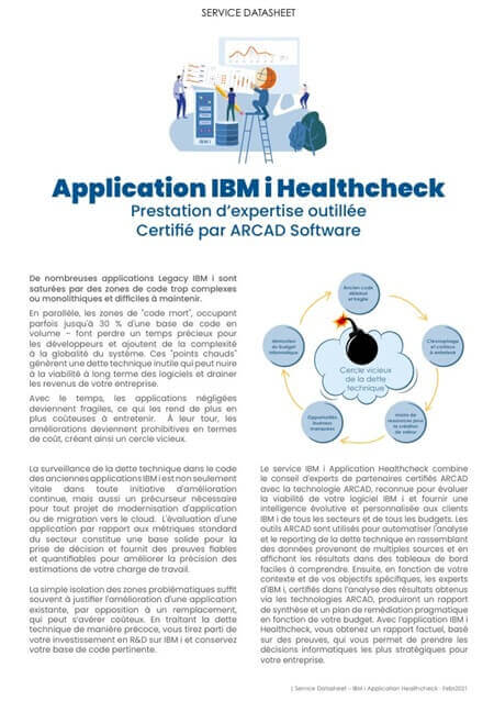 Banner Datasheet Healthcheck IBM i application