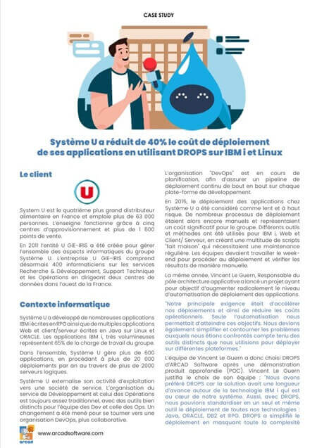 Témoignage Cas Client Système U