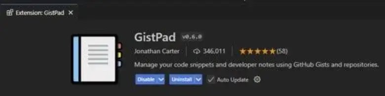 VS Code - GistPad