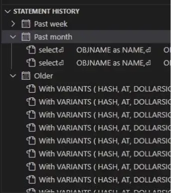 VS Code - Historique des requêtes DB2