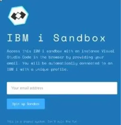 VS Code - IBM i Sandbox