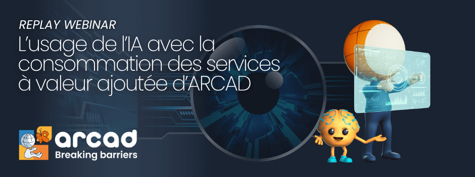 Banner Replay Webinar Usage de l'IA chez ARCAD